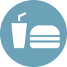 drink and hamburger icon