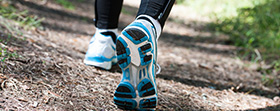 Shoes running in the park